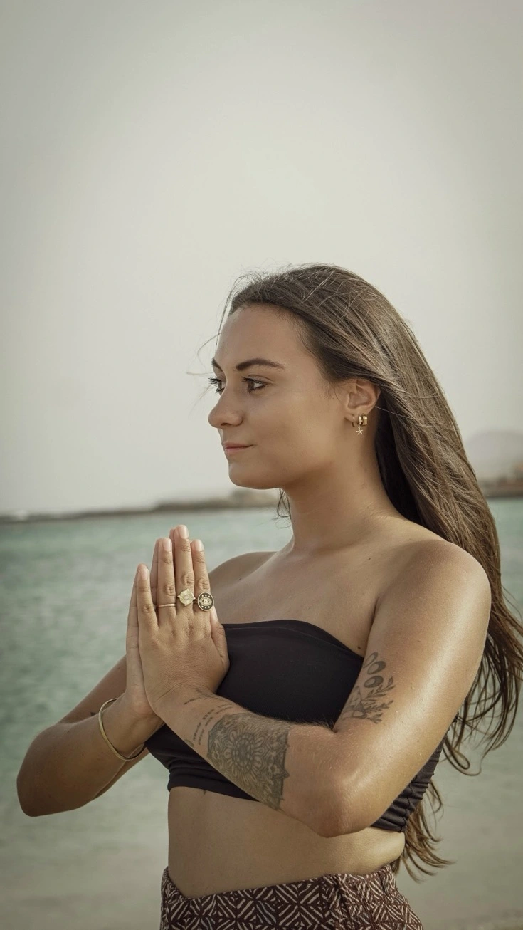 Yoga by the ocean
