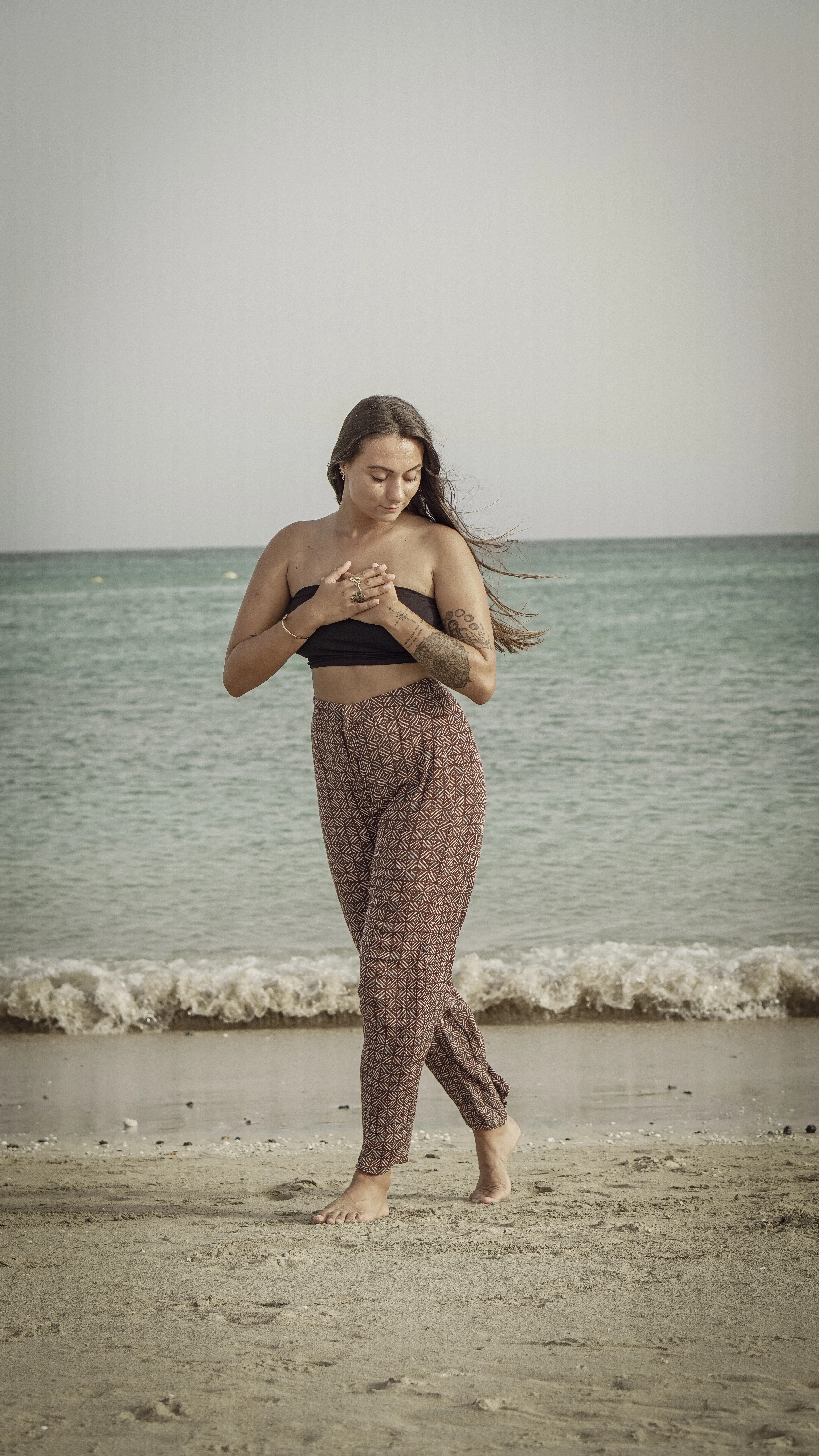 Sunset yoga session